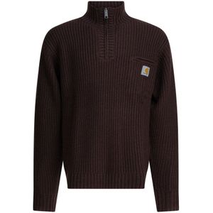 Carhartt Wip - Detroit Half Zip - Truien - Bruin - Coltrui