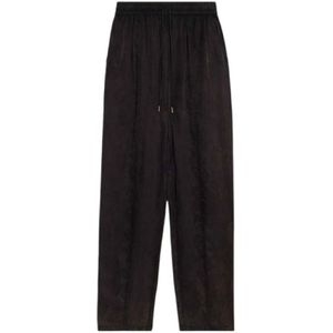 Marant étoile, Dames, Broeken, Zwart, Maat: S Satijn,