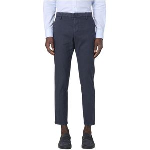 Dondup, Heren, Broeken, Blauw, Maat: W32 Katoen,