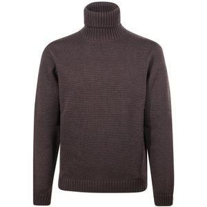 Zanone, Heren, Truien, Bruin, Maat: 2XL Wol,