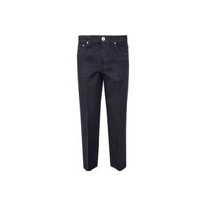 Lanvin Navy Blauwe Straight Leg Denim Broek , Blue , Heren , Maat: W31