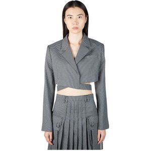 Rokh, Dames, Jassen, Grijs, Maat: S Viscose,