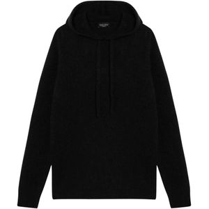 Roberto Collina, Heren, Sweatshirts & Hoodies, Zwart, Maat: L