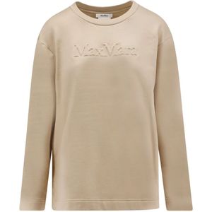 Max Mara, Dames, Sweatshirts & Hoodies, Bruin, Maat: M Katoen,