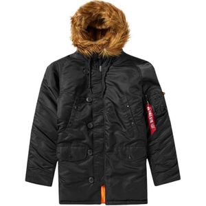 Alpha Industries, Heren, Jassen, Zwart, Maat: XL Nylon,