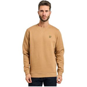 Lyle & Scott, Heren, Sweatshirts & Hoodies, Beige, Maat: L Katoen,