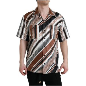 Dolce & Gabbana, Heren, Overhemden, Veelkleurig, Maat: XS Zijde,