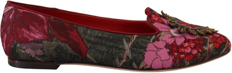 Dolce & Gabbana - Loafers - Floral Brocade - Leer