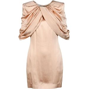 Stella McCartney, Dames, Jurken, Beige, Maat: XS Viscose,