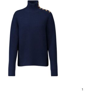 Laurence Bras, Dames, Truien, Blauw, Maat: M Wol,