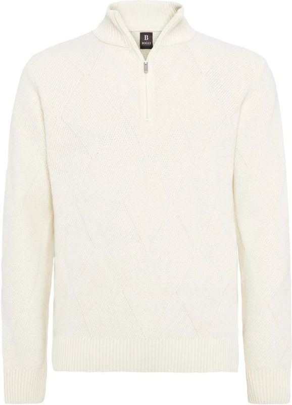Boggi Milano, Heren, Truien, Wit, Maat: L Wol,
