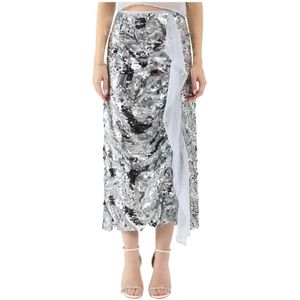 Sabina Musayev, Dames, Rokken, Grijs, Maat: S Poliester,