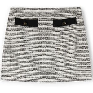 Motivi, Dames, Rokken, Grijs, Maat: XS Tweed,