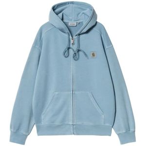 Carhartt Wip, Heren, Sweatshirts & Hoodies, Blauw, Maat: 2XL Katoen,