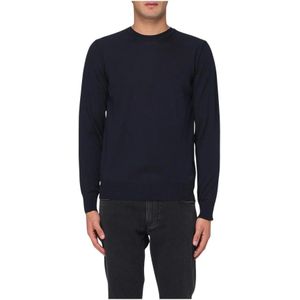 Emporio Armani, Heren, Truien, Blauw, Maat: L Wol,
