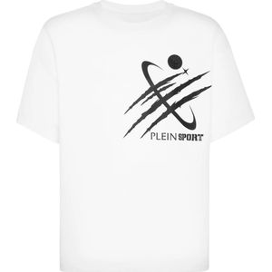 Plein Sport, Heren, Tops, Wit, Maat: S Katoen,