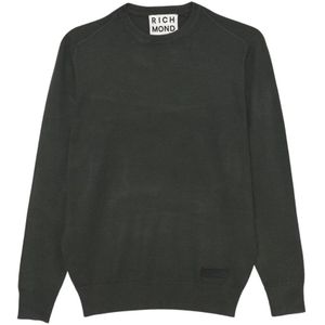 John Richmond, Heren, Truien, Groen, Maat: 2XL Viscose,