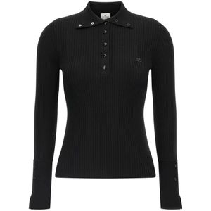 Courrèges, Dames, Tops, Zwart, Maat: S Viscose,