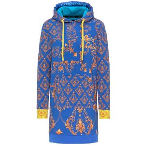 Carlo Colucci, Dames, Sweatshirts & Hoodies, Blauw, Maat: XS Katoen,