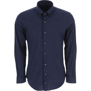 Fay, Heren, Overhemden, Blauw, Maat: 3XL Katoen,