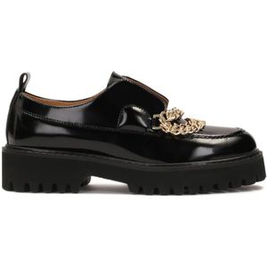 Kazar - Instap Halfschoenen - Zwart - Leer