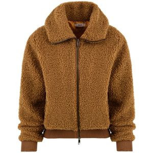 BomBoogie, Dames, Jassen, Bruin, Maat: XS Fleece,