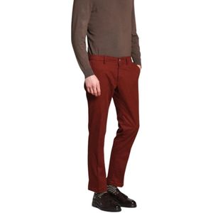 Mason's, Heren, Broeken, Rood, Maat: S Gabardine,