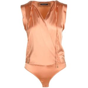 Patrizia Pepe, Dames, Tops, Roze, Maat: M Viscose,