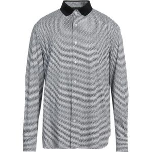 Emporio Armani, Heren, Overhemden, Wit, Maat: S Katoen,