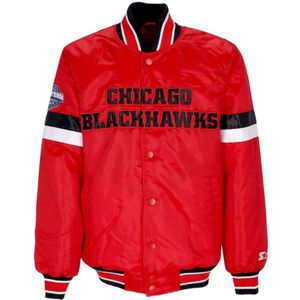 Starter, Heren, Jassen, Veelkleurig, Maat: M Satijn,