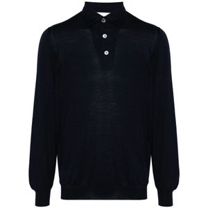 Lardini, Heren, Tops, Blauw, Maat: M Wol,