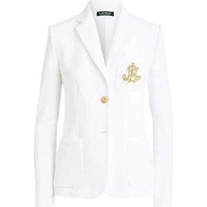 Ralph Lauren, Dames, Jassen, Wit, Maat: 2XS Katoen,