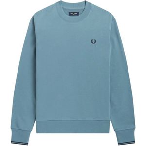 Fred Perry, Heren, Sweatshirts & Hoodies, Blauw, Maat: S