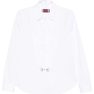 Gucci, Dames, Blouses & Shirts, Wit, Maat: M