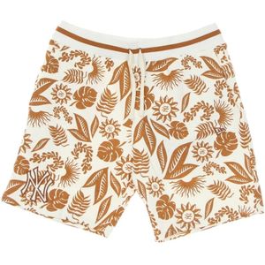 New Era, Heren, Korte broeken, Bruin, Maat: XL Katoen,