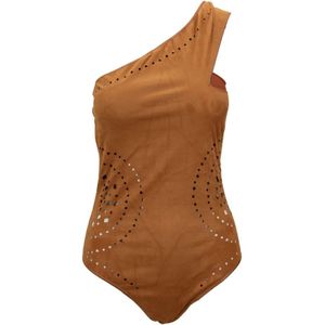 Me-Fui, Dames, Badkleding, Oranje, Maat: M Poliester,