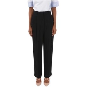 Tory Burch, Dames, Broeken, Zwart, Maat: S