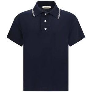 Namacheko, Heren, Tops, Blauw, Maat: S Katoen,