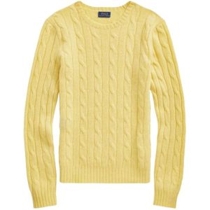 Polo Ralph Lauren, Dames, Truien, Geel, Maat: L Kasjmier,