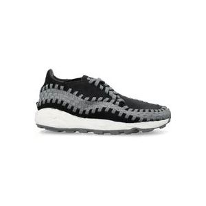 Nike Zwarte/Rookgrijze Geweven Sneakers voor Vrouwen , Black , Dames , Maat: 36 1/2 EU