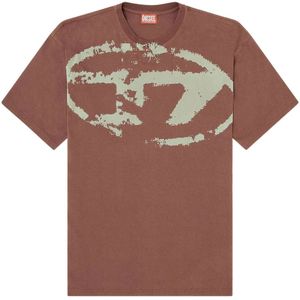 Diesel, Heren, Tops, Bruin, Maat: S