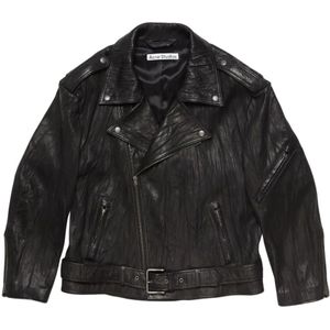 Acne Studios, Dames, Jassen, Zwart, Maat: S