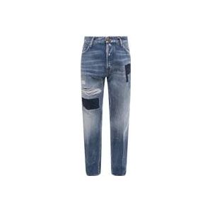 Dsquared2 Vernieuwde Slim-fit Jeans , Blue , Heren , Maat: M