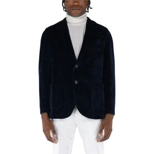 Circolo 1901, Heren, Jassen, Blauw, Maat: 2XL Velours,