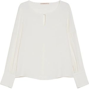 Pennyblack, Dames, Blouses & Shirts, Wit, Maat: 3XS Zijde,