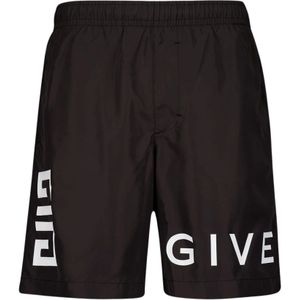 Givenchy, Heren, Badkleding, Zwart, Maat: M Polyamide,