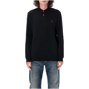 Polo Ralph Lauren, Heren, Tops, Zwart, Maat: M Katoen,