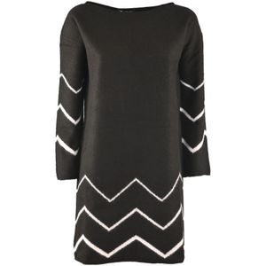 Pennyblack, Dames, Jurken, Zwart, Maat: L Wol,