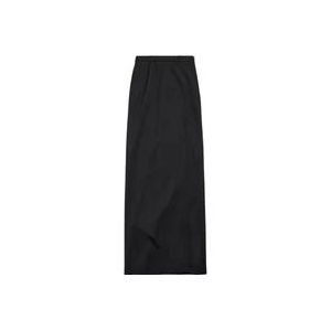Balenciaga Zwarte hoog getailleerde op maat gemaakte rok , Black , Dames , Maat: XS