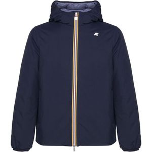 K-Way, Heren, Jassen, Blauw, Maat: XL Leer,